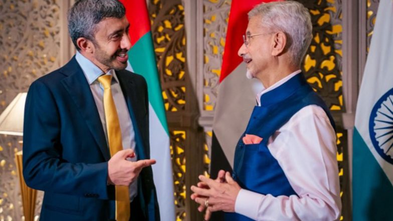 World News | UAE Deputy PM Sheikh Abdullah Bin Zayed Al Nahyan Lands in Mumbai to Discuss Bilateral Partnership