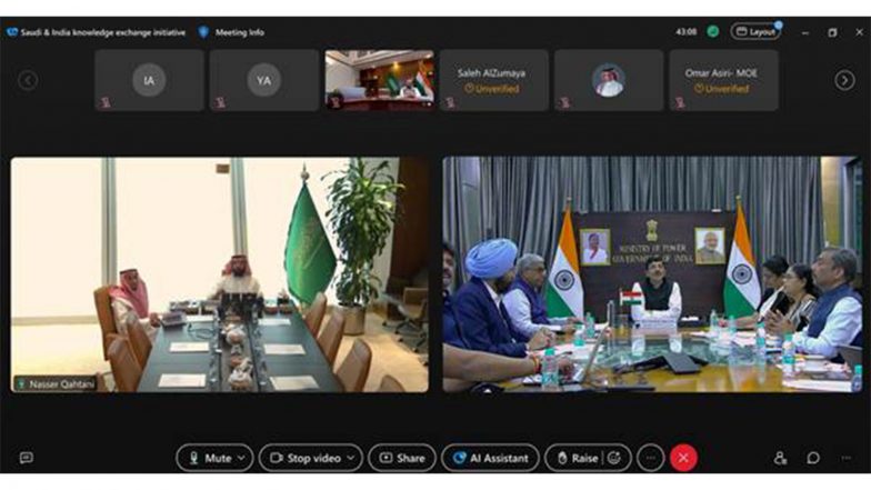 World News | India and Saudi Arabia Discuss Bilateral Electrical Interconnection Initiative