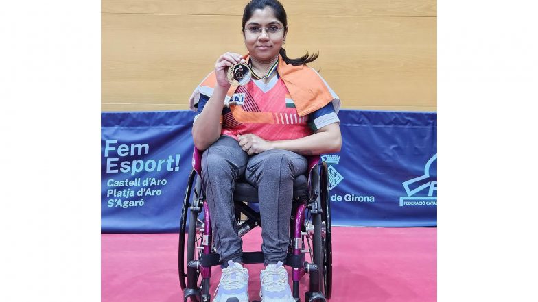 Sports News | Asian Para Games: Bhavina Patel Bags Bronze in Table Tennis; Shuttlers Pramod Bhagat, Manisha Ramdass Assured of Medal