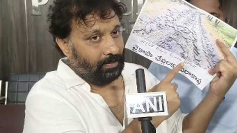 India News | Andhra Pradesh: Jana Sena Leader Kiran Royal Alleges YSRCP Workers Damaged Road Built at Cost of Rs 4.75 Crore