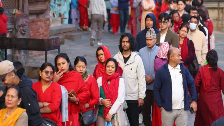 World News | Open Only on Maha Navami: Thousands Throng Taleju Bhawani Temple in Nepal, Sacrifice for Dashain Enters Final Day