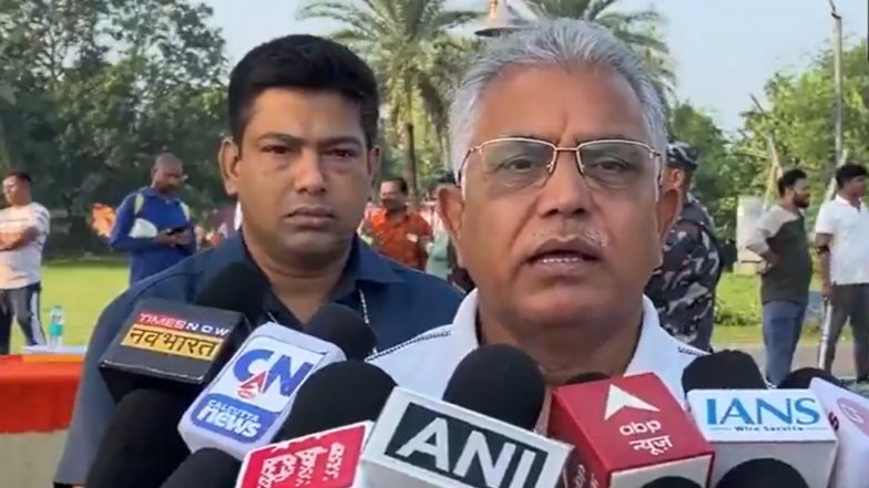 India News | ‘They Have Some Nexus Here Too’: Dilip Ghosh Alleges Bangladesh-linked Groups Provoking Indians Via Social Media