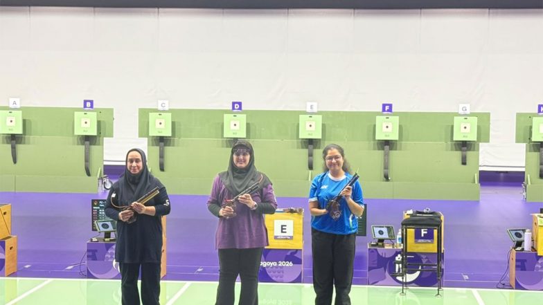 Sports News | Asian Para Games: Shristi Arora Clinches Bronze in Women's 10 M Air Pistol SH1 Category