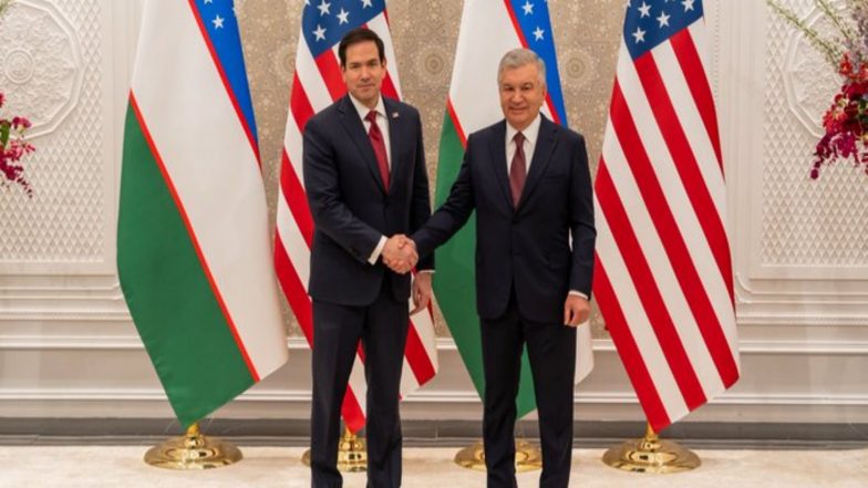 World News | US–Uzbekistan Strategic Partnership is Stronger Than Ever: Sergio Gor After Bilateral Meeting with Marco Rubio, President Mirziyoyev in Samarkand