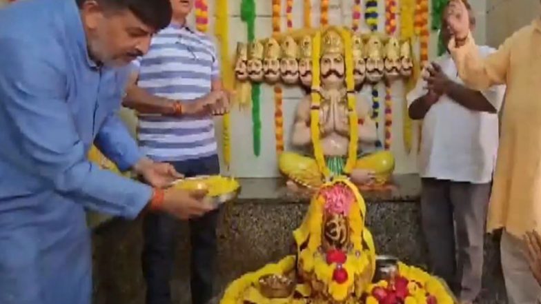 India News | UP: Saraswat Brahmin Community in Mathura Performs Aarti to Ravan on Vijayadashami, Opposes Effigy Burning