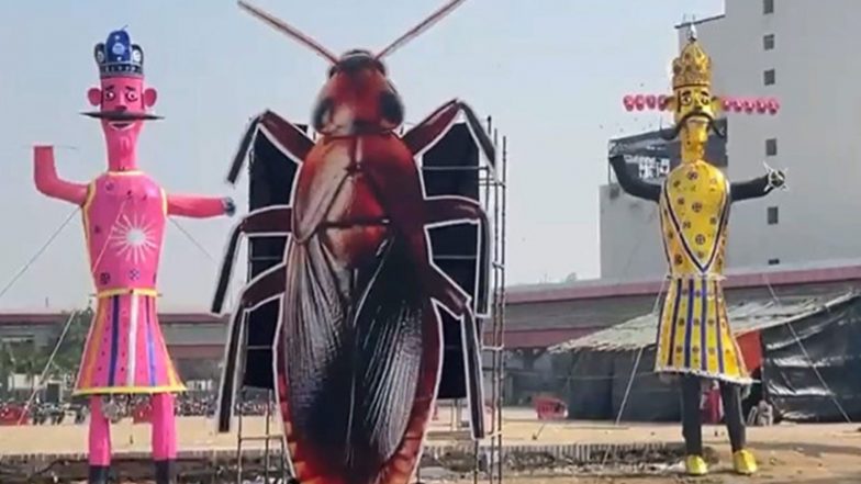India News | AAP Files Complaint Against NSP Ramlila Committee over Cockroach Effigy on Dussehra