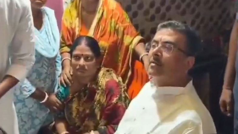 India News | WB CM Suvendu Adhikari Meets Kin of Stampede Victim in Hooghly