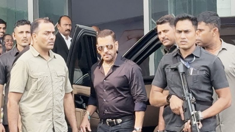 Entertainment News | Salman Khan Spotted at Mumbai’s Kalina Airport Amid Tight Security