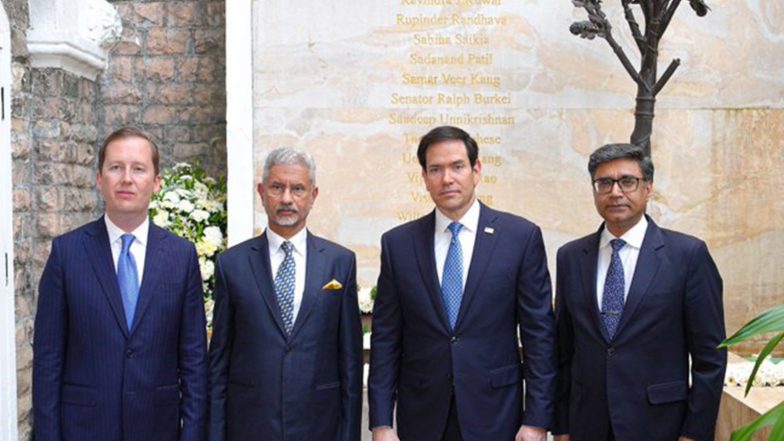 World News | Rubio Lays Wreath at 26/11 Memorial, Reaffirms US' Counter-terrorism Solidarity with India