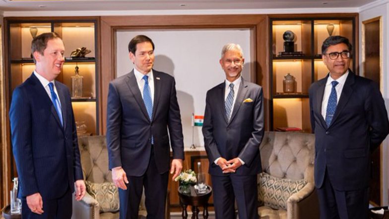 World News | EAM Jaishankar and US Counterpart Rubio Discuss Advancing Ties, Regional Developments 