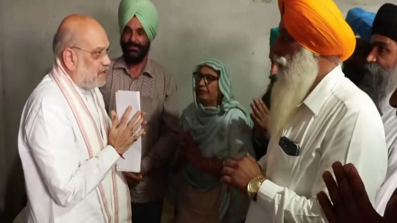 India News | Amit Shah Meets Families of Slain Anti-drug Activists, Vows Drug-free Punjab by 2029