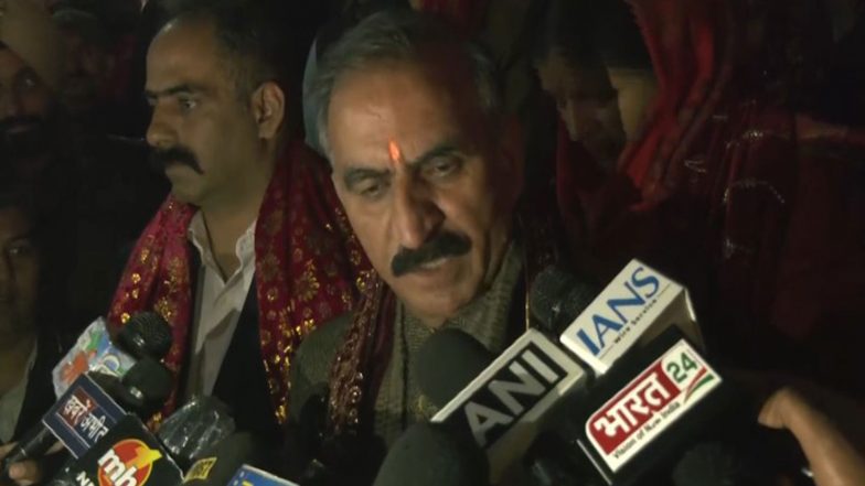 India News | Himachal CM Sukhu Burns Ravana, Kumbhkaran, Meghnad Effigies on Dussehra; Priest Highlights Hanuman Temple's Treta Yuga Legacy