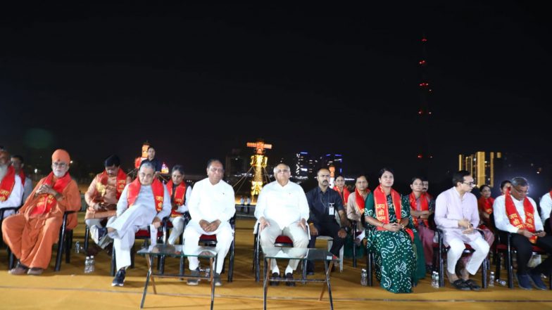 India News | Gujarat: CM Bhupendra Patel Performs Ravana Dahan in Ahmedabad