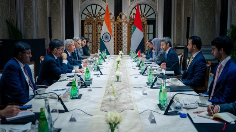 World News | India, UAE Review Strategic Partnership During Dy PM Sheikh Abdullah Bin Zayed Al Nahyan's Visit