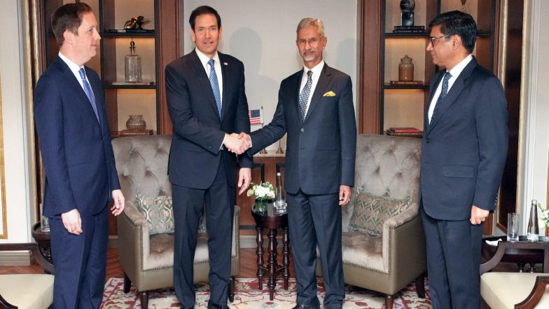 World News | India, US Review Strategic Roadmap; Push for Early Trade Deal During Rubio’s Visit in Mumbai