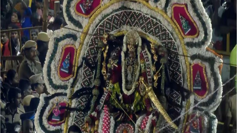 India News | Huge Number of Devotees Participate in Soorasamharam at Tamil Nadu's Kulasekarapattinam Temple