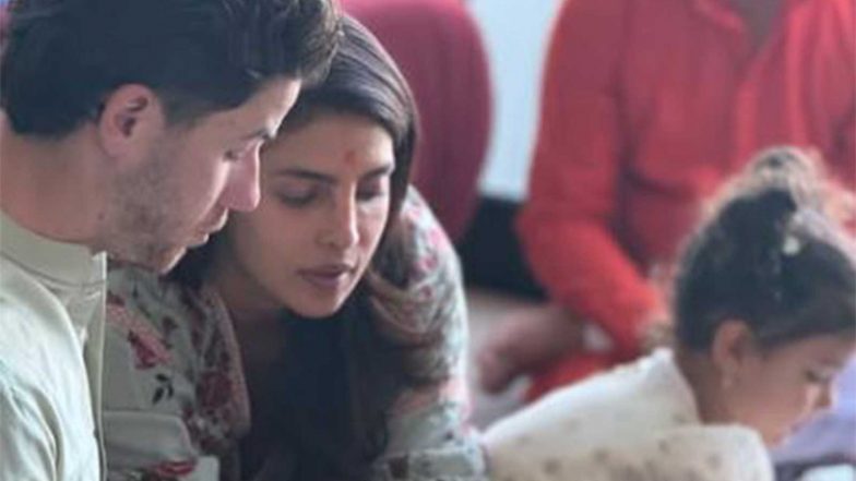 Entertainment News | Priyanka Chopra Gives a Glimpse of Her Dussehra Celebrations at Her LA Home; Daughter Maltie Wears 'Jai Mata Di' Chunri 
