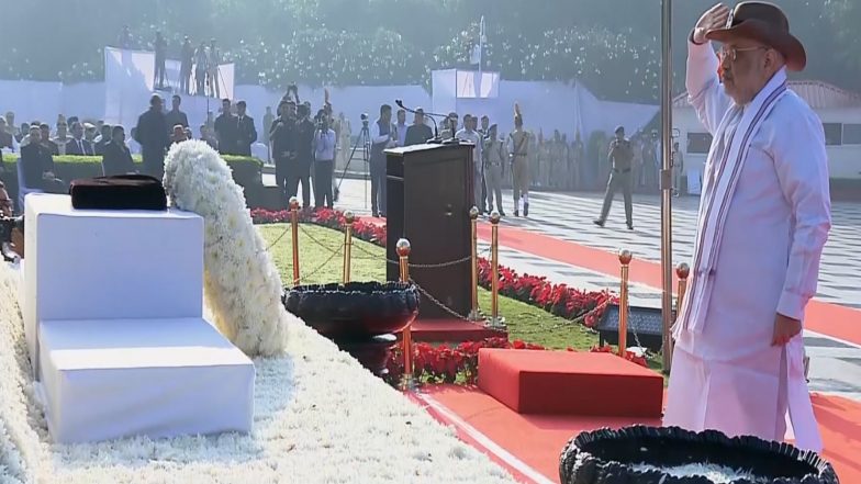 India News | Amit Shah Honours 36,852 Police Martyrs; 154 New Names Added to Wall of Valour