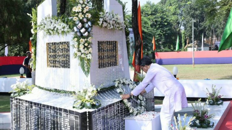 India News | Tripura CM Manik Saha Pays Tribute to Police Personnel on Police Commemoration Day 