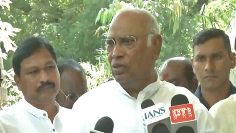India News | “He Has Not Granted Kiren Rijiju Any Real Authority”: Congress President Mallikarjun Kharge Targets PM Modi