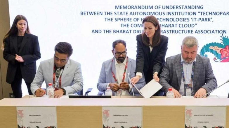 Business News | BharathCloud Signs MoU with Tatarstan’s IT Park to Strengthen India–Russia AI & Cloud Infrastructure Collaboration
