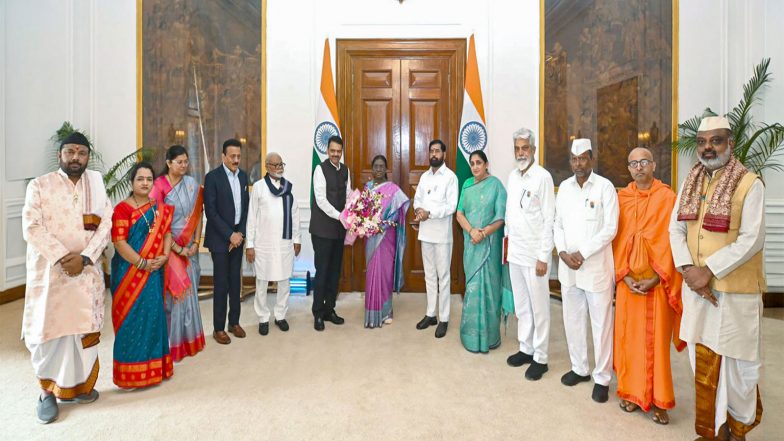 India News | Maharashtra Delegation Invites President Murmu to Simhastha Kumbh Mela Flag Hoisting Ceremony on Oct 31