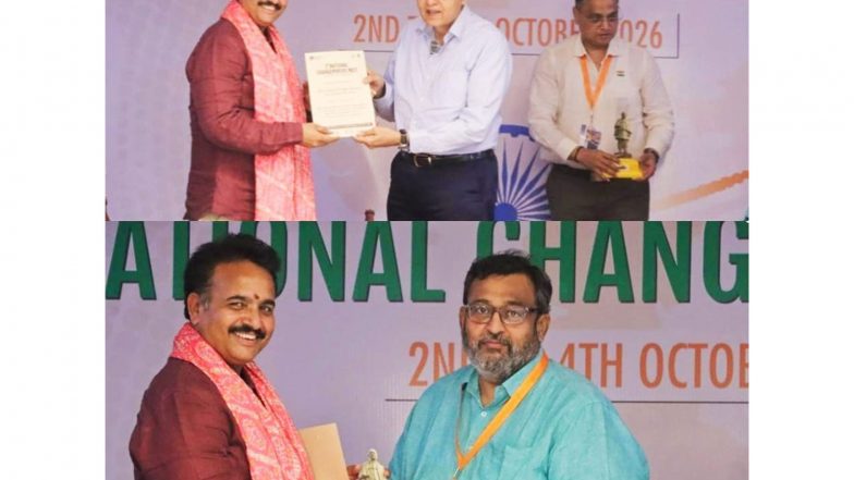Business News | MLA Sanjay Sharma Honoured at National Changemakers Meet 2026 for His Contribution to Girls’ Education