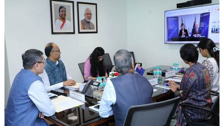 Business News | India, New Zealand Sign Data-sharing Pact to Ease Bilateral Trade Under New FTA 