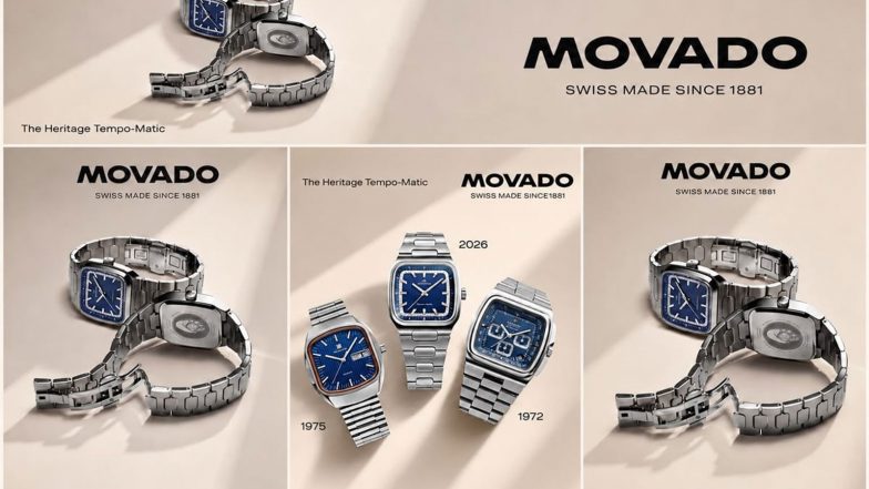 Business News | Movado Revisits Its Watchmaking Heritage with the Heritage Tempo-Matic Collection