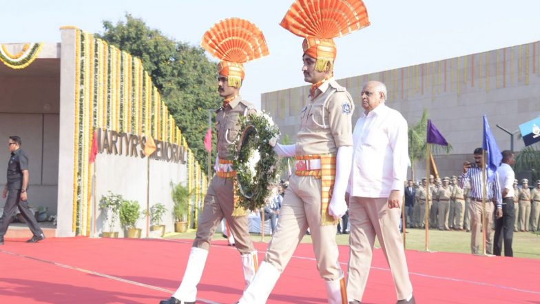 India News | Gujarat CM Bhupendra Patel Pays Tribute to Bravehearts on Police Commemoration Day