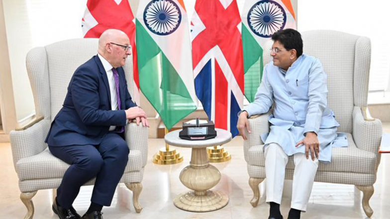 Business News | Piyush Goyal Discusses Trade, Investment Opportunities with Scotland and Chile Representatives