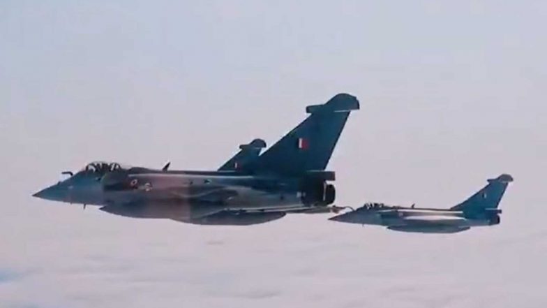 India News | Indian Navy Carries out Trials of Rafale Marine in Goa for INS Vikrant 