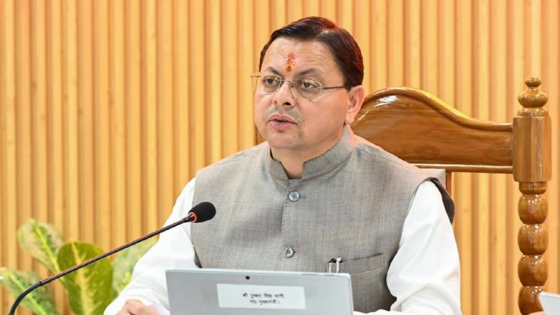 India News |  CM Dhami Extends Birthday Wishes to Amit Shah, Praises Contributions to National Development