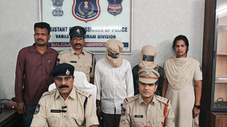India News | Hyderabad: Couple Arrested for Snatching 30-gram Gold Ornament from Elderly Woman at Temple