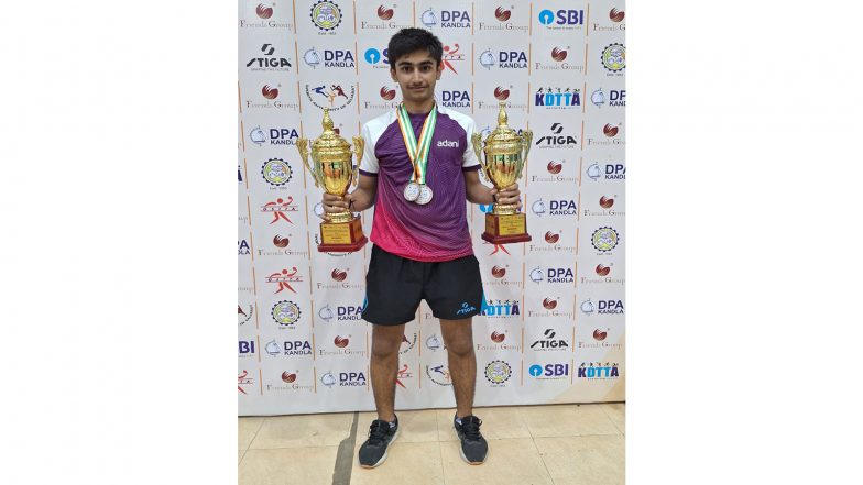 Sports News | “Garv Hai” Athlete Vivaan Dave Wins Two Gold Medals at Gujarat State Table Tennis C’ships 2026