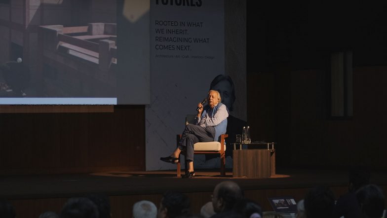 Business News | Renowned Architect Raj Rewal Interacts with Students During His Visit to Anant National University
