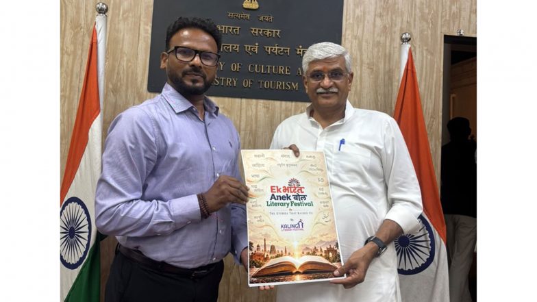 Business News | Culture Minister Gajendra Singh Shekhawat Unveils Vision for ‘Ek Bharat, Anek Bol’ Ahead of Delhi Edition