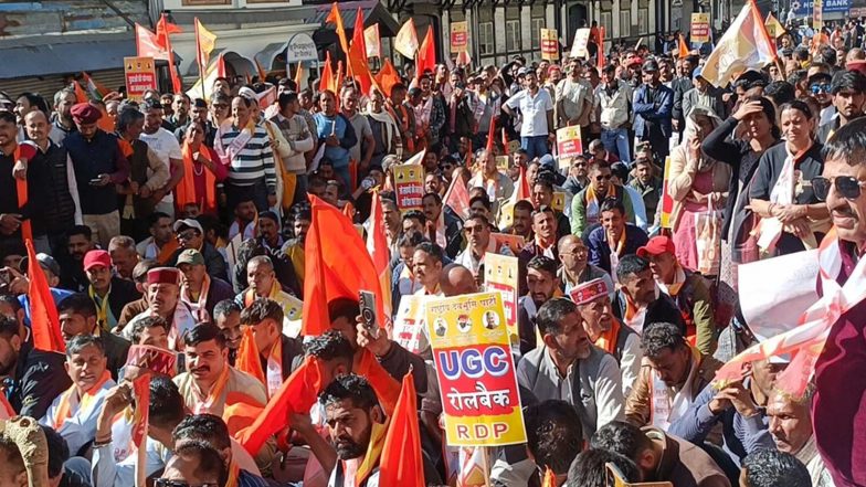 India News | Swarn Samaj March Reaches Himachal Secretariat; Police Use Mild Force as Protesters Seek to Submit Charter