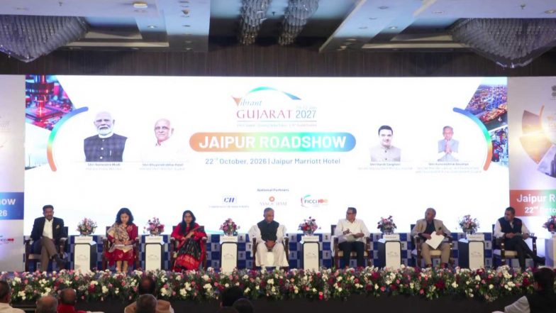 India News | Gujarat Holds Investment Outreach in Jaipur Ahead of Vibrant Gujarat Summit 2027