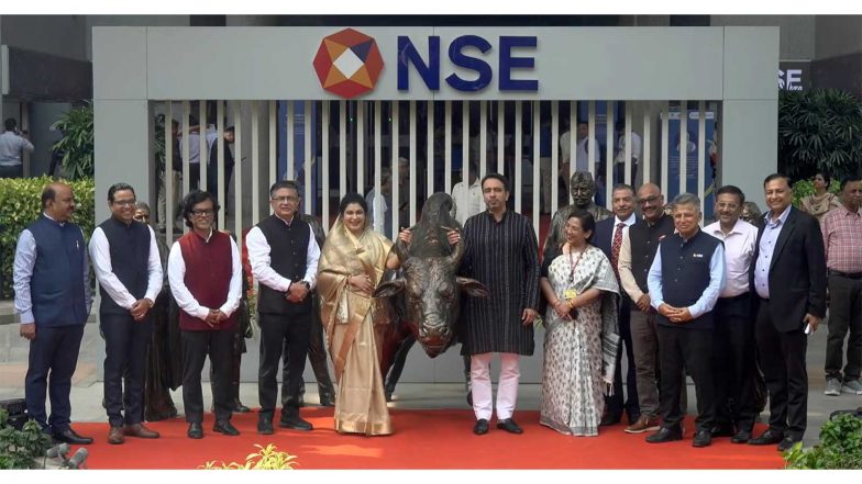 Business News | Jayant Chaudhary Calls for More Funds for Social Projects as NABARD-NSDC ZCZP Bonds List on NSE's Social Stock Exchange