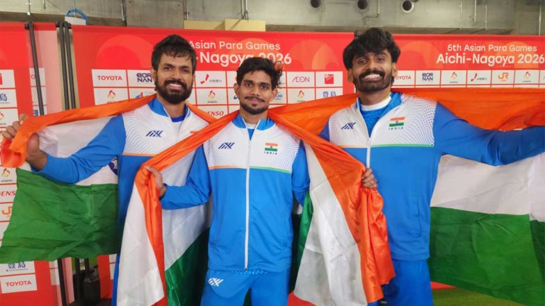 Sports News | Asian Para Games 2026: India’s Medal Tally Reaches 88 on Day 4 as Athletes Set Historic Records and Sweep High Jump Podium