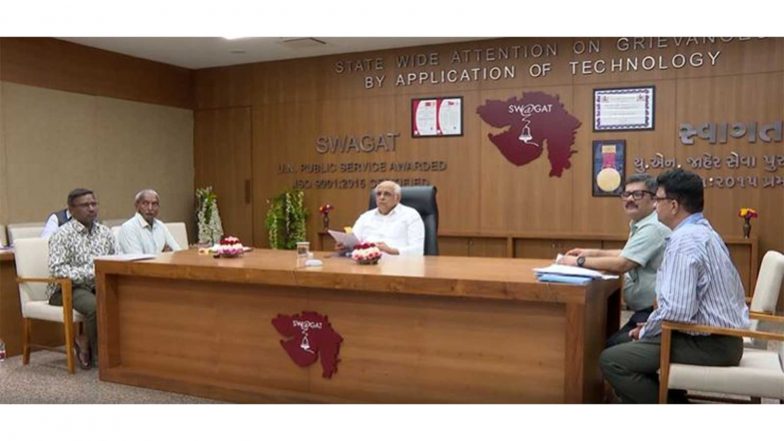 India News | Gujarat CM Patel Resolves Grievances at State SWAGAT Programme, Directs Collectors to Issue Farmer Certificates