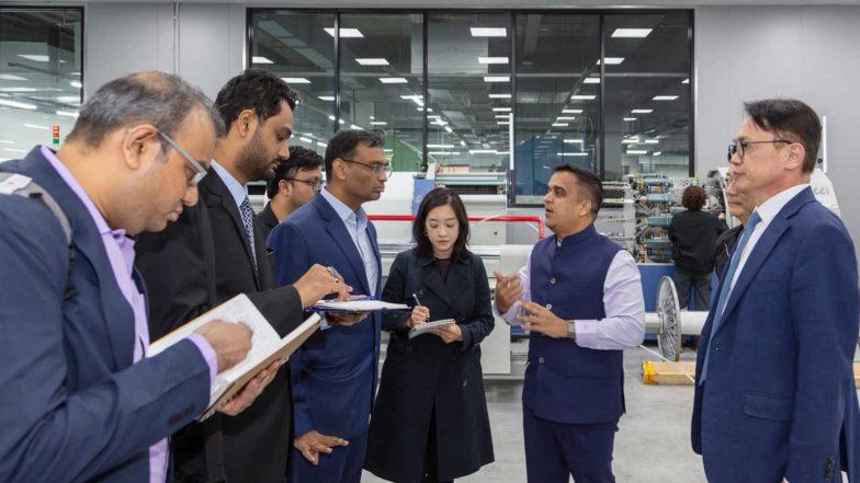India News | Gujarat Dy CM Harsh Sanghavi Invites South Korea’s Youngone to Explore Investment Opportunities in State 