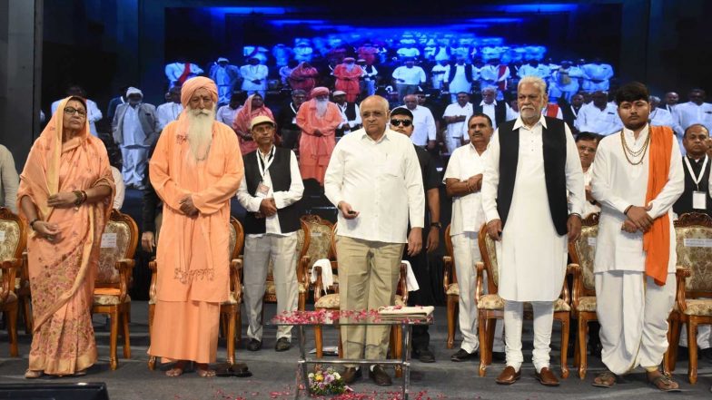 India News | Gujarat CM Patel Inaugurates 'Kathiyawad Bhavan' in Gandhinagar; Donors’ Felicitation Ceremony Held 