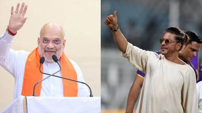 Entertainment News | Shah Rukh Khan Extends Birthday Wishes to Amit Shah, Prays for His Good Health