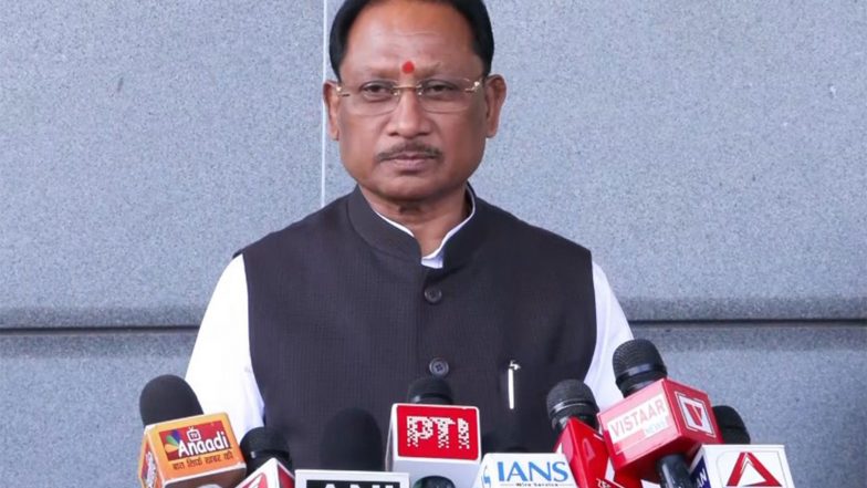India News | Chhattisgarh CM Sai Welcomes President Murmu to Bastar, Says Congress Used Tribals as 'vote Bank'