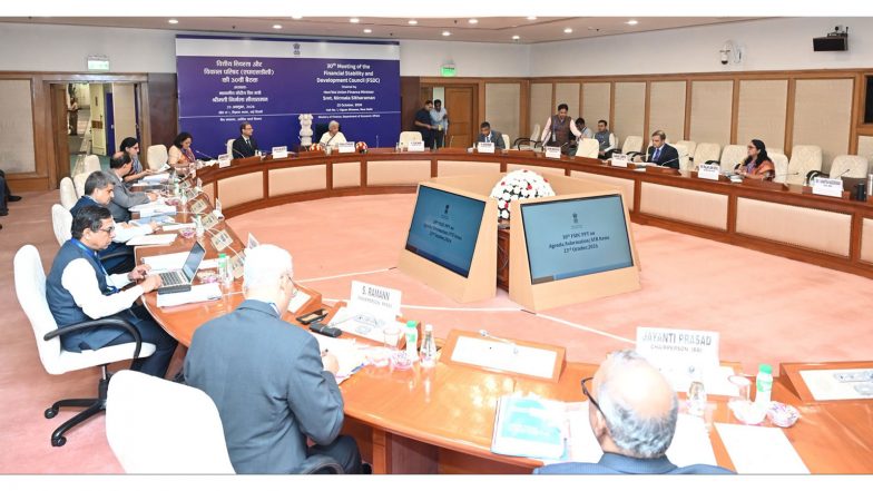 Business News | Finance Minister Chairs 30th FSDC Meeting Amid Focus on Financial Stability