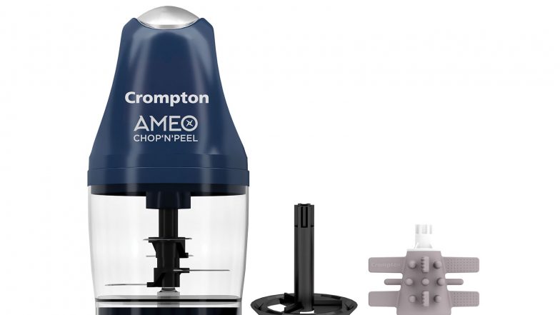 Business News | Crompton Launches Ameo Chop'N'Peel, Bringing Peeling, Chopping and Whisking into One Appliance