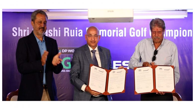 Sports News | Kapil Dev, Amandeep Johl Unveil Landmark Rs 2 Crore Shri Shashi Ruia Memorial Golf Championship in Mumbai