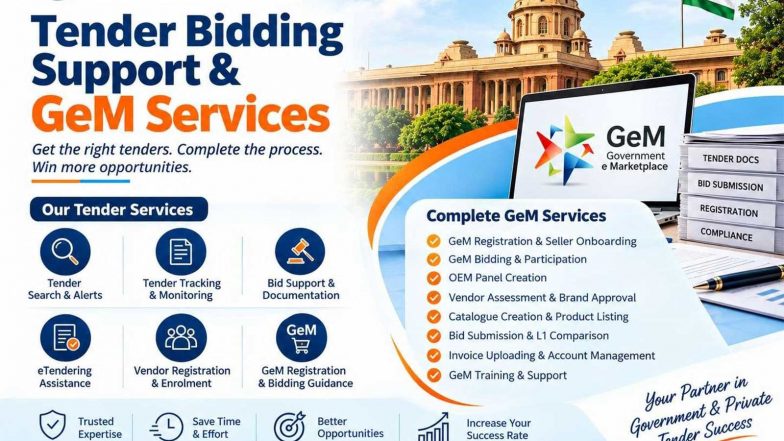 Business News | TheTenders Offers Comprehensive Tender Bidding Support and GeM Portal Services to Help Businesses Access Government Opportunities